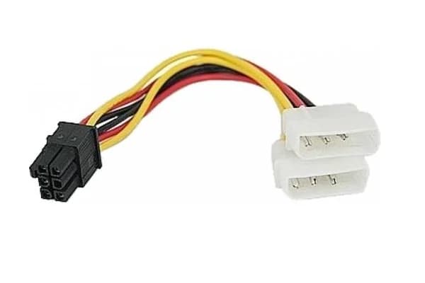 Cable Nguồn Cho Card Vga 6 Chân - Cắm Jack Sata