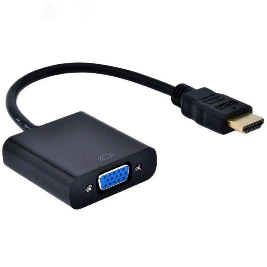 Cable chuyển HDMI TO VGA đầu lỗ (CÓ AUDIO) - 0,1m *** BH OK