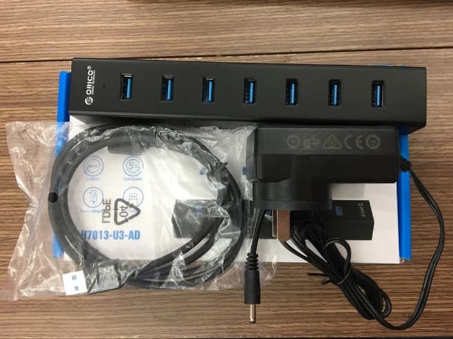 HUB USB 7 PORT ORICO H7013-U3 + KÈM NGUỒN *** BH 1T