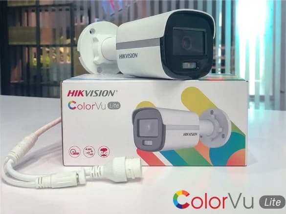 Camera HIK DS-2CE10DF0T-F, 2MP (ColorVu), Thân, Độ nhạy sáng 0.001lux, có màu cả ngày-đêm, Len 2.8mm, 4 chế độ TVI/AHD/CVI/CVBS, DWDR, 3D DNR, đèn trợ sáng 20m, IP67 ngoài trời *** BH 24T