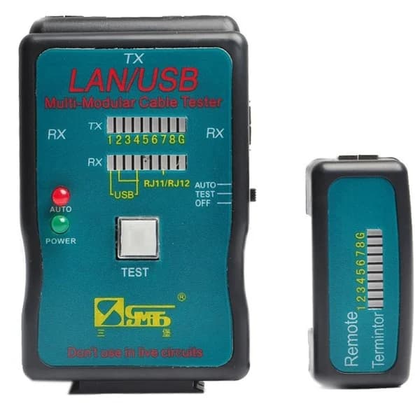 Bộ Tester Cáp Lan + Usb (CT168) Kèm Pin