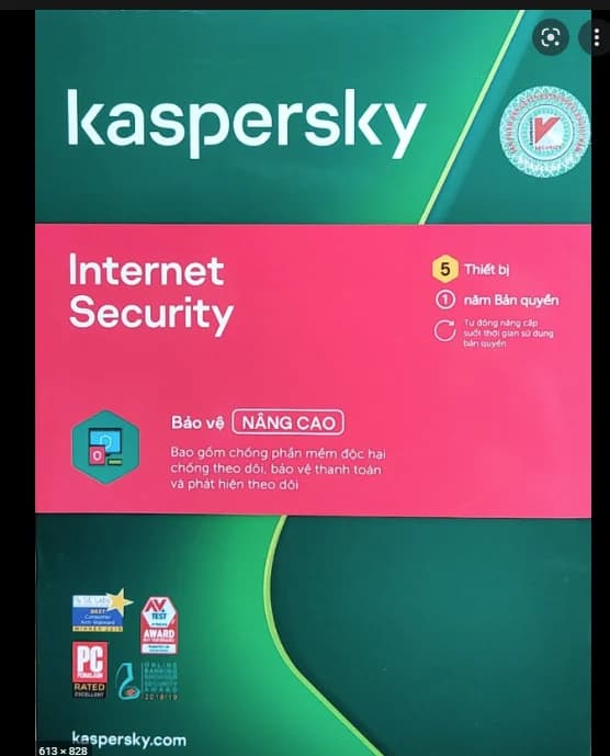 Kapersky Internet -5PC/12T- Box Tem NTS *** BH 12T