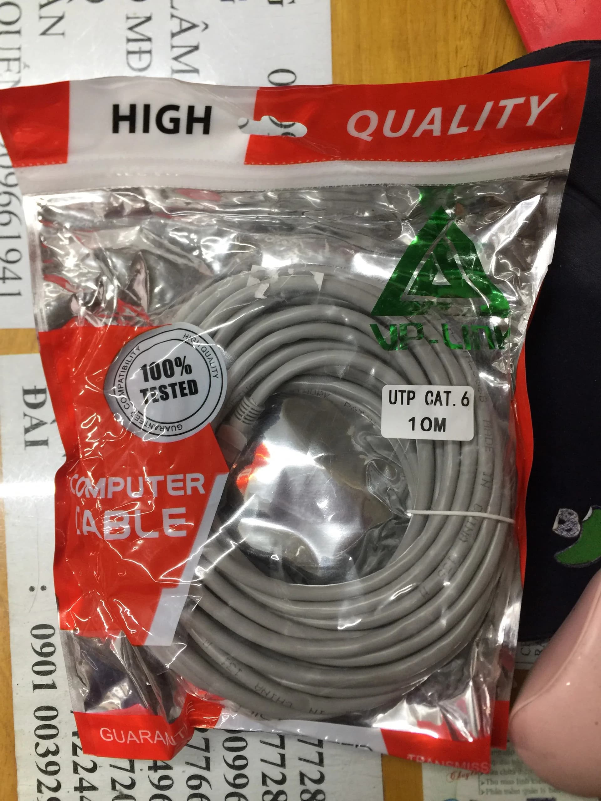 Cable Mạng VP-Link Cat 6E - 10m *** BH OK