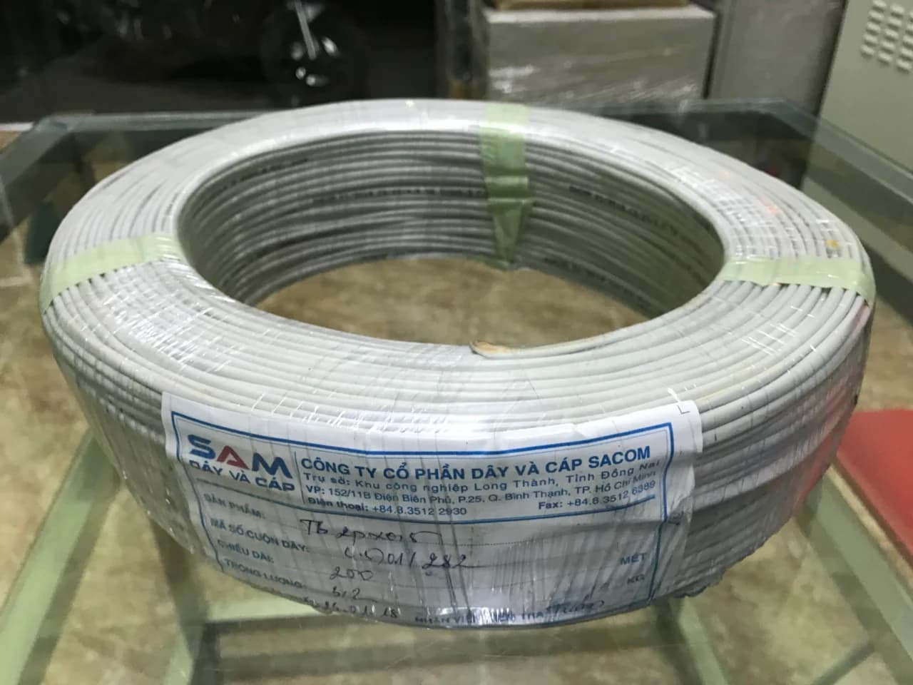 Cáp Điện Thoại Saicom 200m 4 Lõi Chống Nhiễu *** BH OK