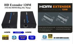 Bộ Nối Dài HDMI Bằng Dây LAN 120m