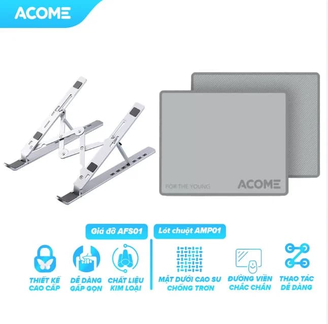 GIÁ ĐỠ LAPTOP NHÔM ACOME ALS01