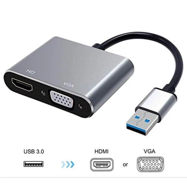 Cáp Chuyển USB 3.0 ---> HDMI Và VGA