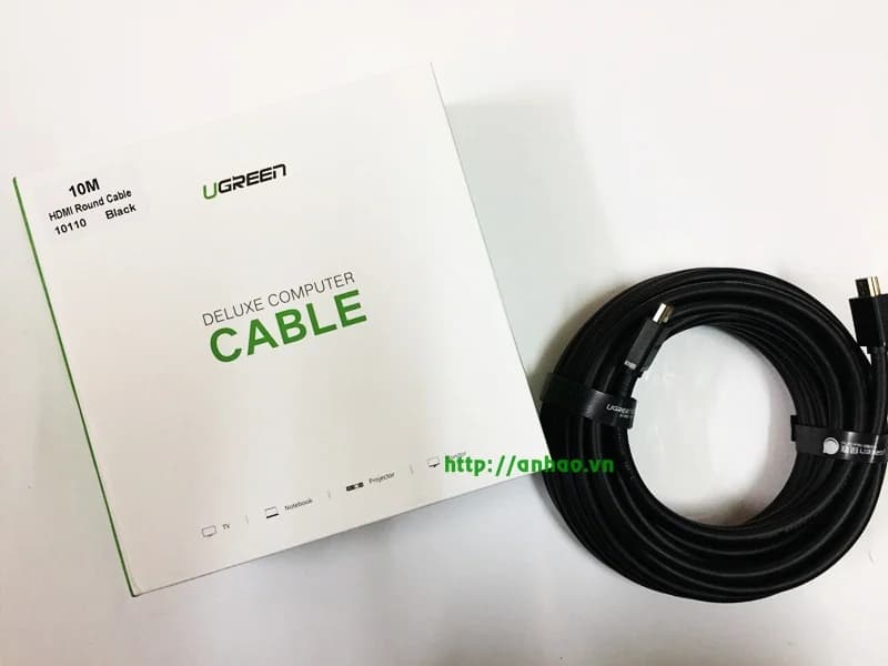 Cáp HDMI 10m Ugreen (10110) Chính Hãng Hỗ Trợ 3D, 4K*2K Full HD 1080 *** BH 12T