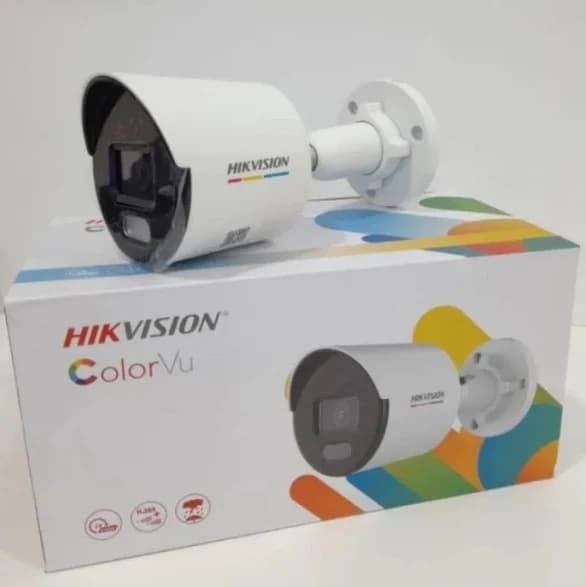 Camera HIK IP DS-2CD1047G0-LUF COLORVU, 4MP (2560x1440), 0.001 Lux, H265+, ánh sáng trắng 30 mét, Lens 4mm, Tích hợp Mic, Khe thẻ nhớ, WDR 120dB; 3D DNR; BLC, HLC, IP67 *** BH 24T