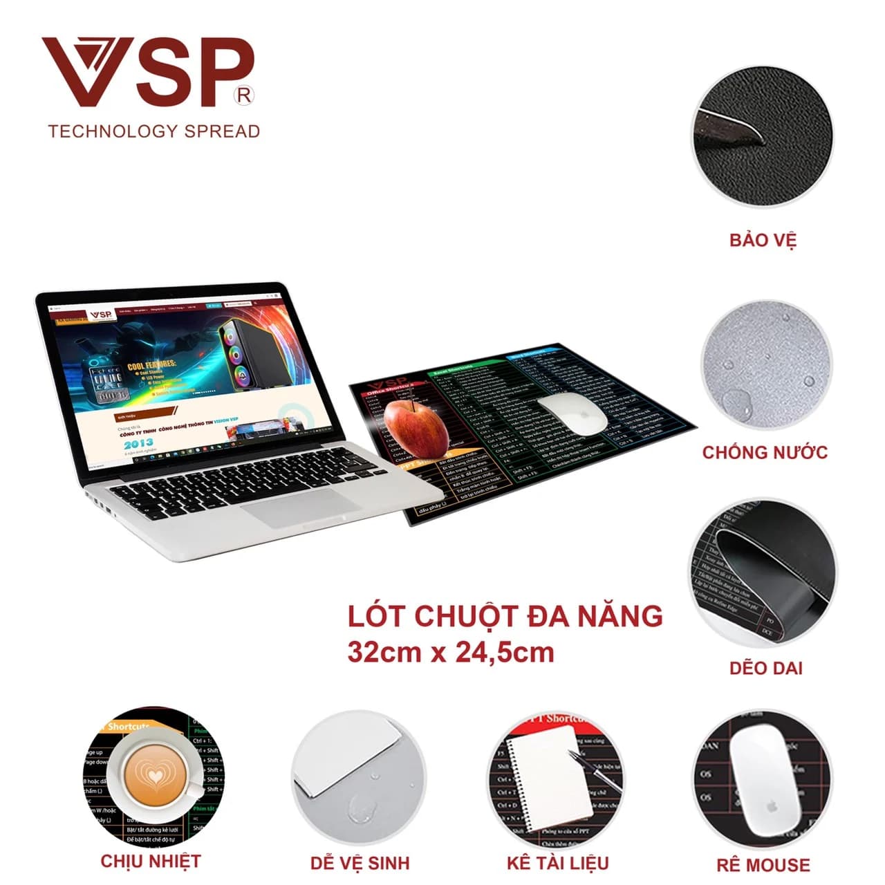 Pad Mouse Q9 Đa Nhiệm Nhỏ (245*320*3mm) *** BH OK