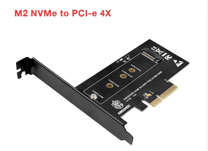 Card PCIEX 4X Gắn SSD M2 NVMe *** BH 1T