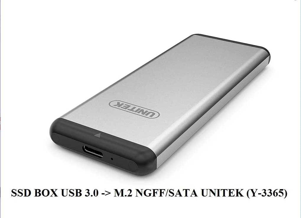 BOX USB 3.0 -> M.2 NGFF/SATA UNITEK (Y-3365) *** BH 1T