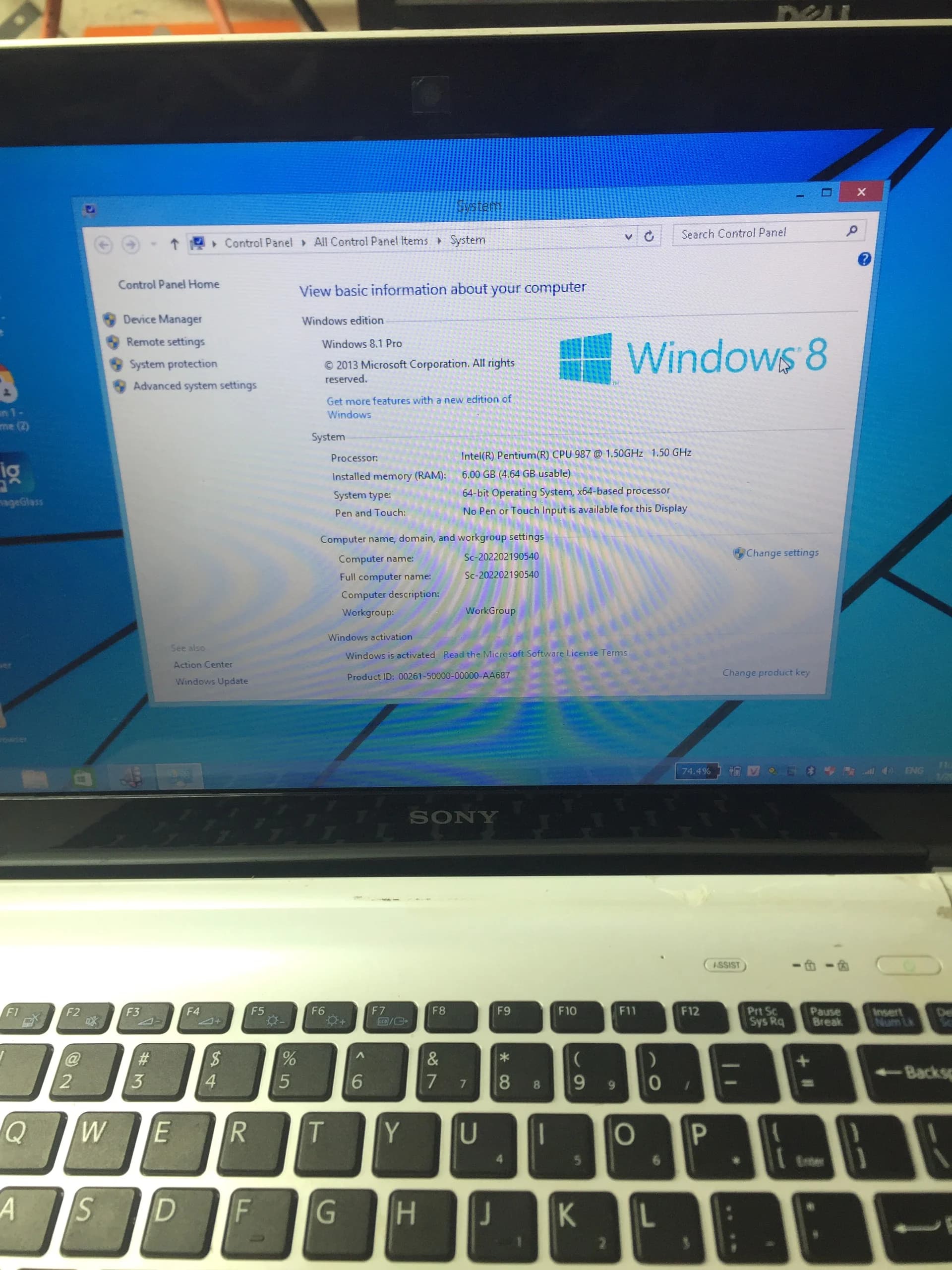 Laptop SONY SVF142C29W *** BH 1TH