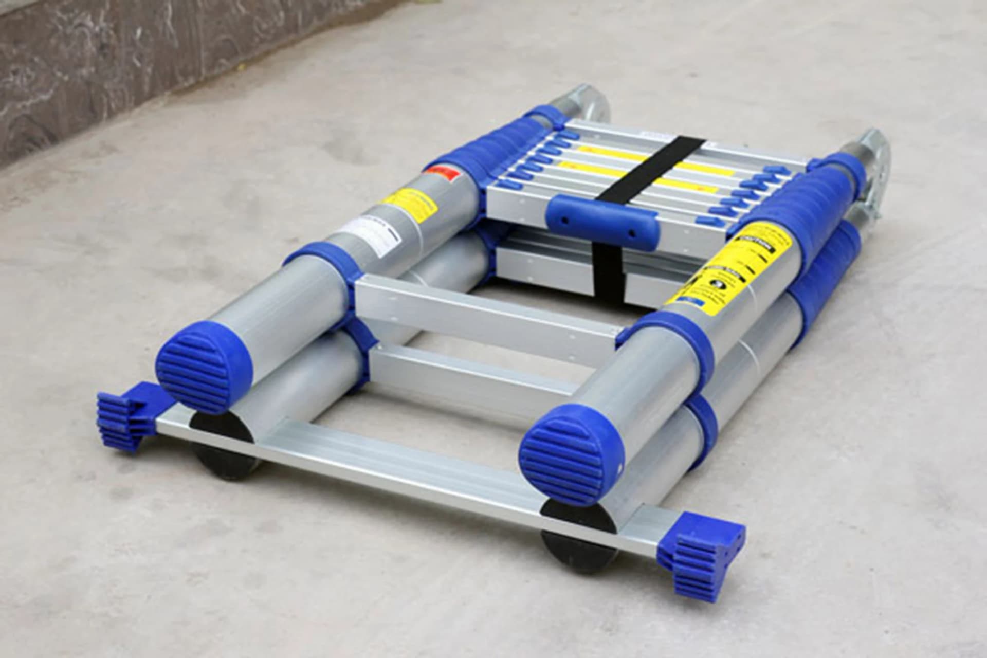Thang Nhôm Rút Gọn Chữ A Advindeq ADT708B (5m) - Xanh