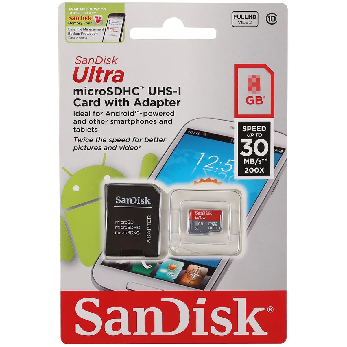 Thẻ nhớ Micro SD 32G SANDISK CLASS 10 BOX *** BH 12T
