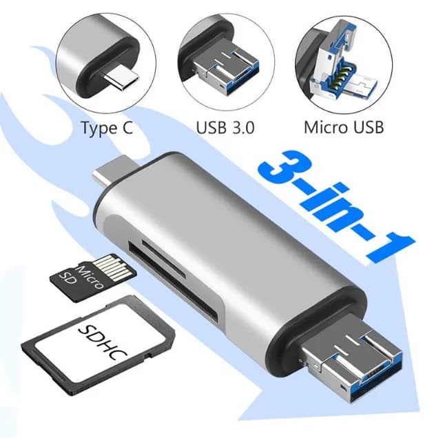 Reader OTG Type C 3 In 1 (USB) *** BH 1T