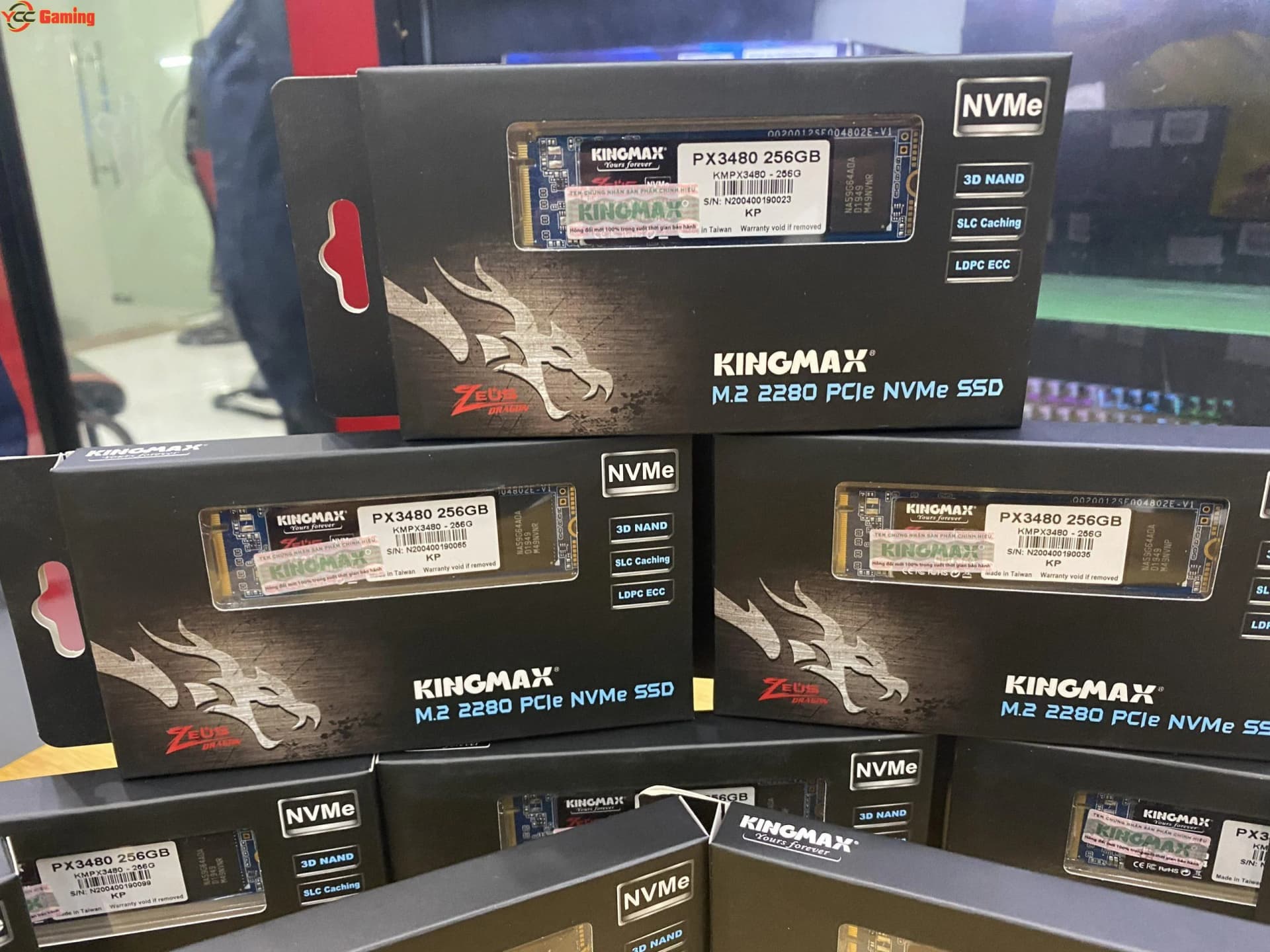 SSD M.2 PCIe 256G Kingmax PQ3480 Gen3x4 2280 NVMe Chính Hãng