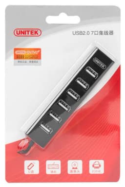 Hub Usb 2.0 7 Port Unitek (Y2160BK)_1